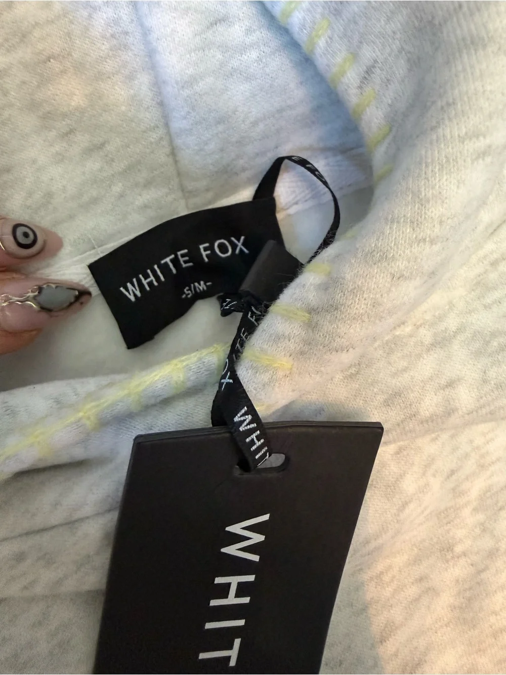White Fox Vol. 1 Oversized Hoodie Grey Marle - Picture 7 of 11